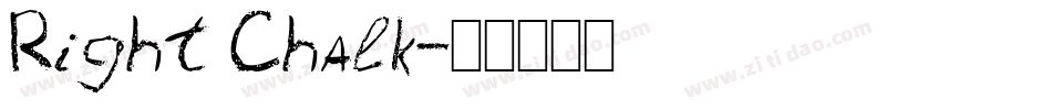 Right Chalk字体转换